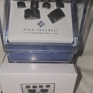 Ryan Seacrest Distinction NWT Men’s Cufflink Set in Gunmetal Black